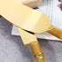 TANG SONG Simple Design Wedding Cake Knife and Serving Set for Parties Weddings Birthdays Anniversaries (Golden)...