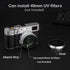 Haoge LH-X53W 3in1 Lens Hood with Adapter Ring with Cap Set for Fujifilm x100vi Fuji FinePix X70 X100 X100S X100T X100F X100V Camera Silver replac...