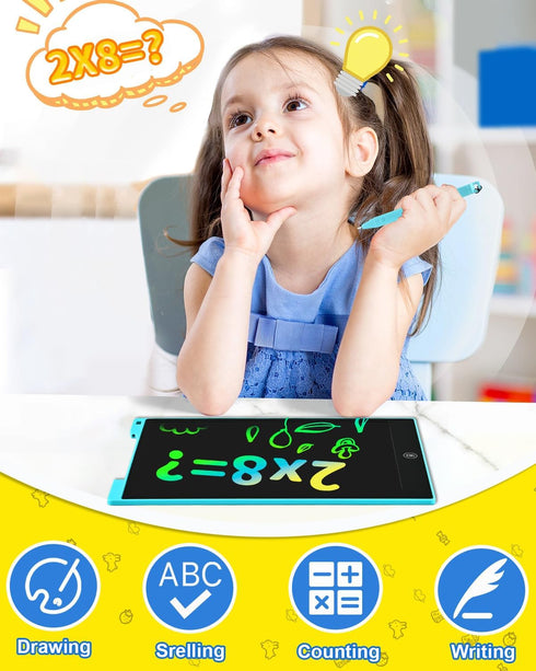 Toddler Kids Toys Gifts - 12 Inch LCD Writing Tablet Doodle Board Pad, Colorful Drawing Tablets Educational Toys, Christmas Birthday Gifts for 3 4...