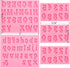 5 Pieces Small Letters Molds and Numbers Silicone Molds?0-9 Numbers, Uppercase and Lowercase Alphabet Baking Molds for Candy, Chocolate Covered St...