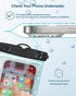 F-color Waterproof Phone Pouch - IPX8 Waterproof Phone Case - Underwater Photography Screen Touchable with Bubble Grids, Cell Phone Waterproof Pou...