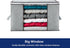 Linen Storage Organizer, 2 Pack Large 90L Foldable Storage Bags Bedding Storage Containers with Zipper Lids, Closet Collapsible Clothing Bins for ...