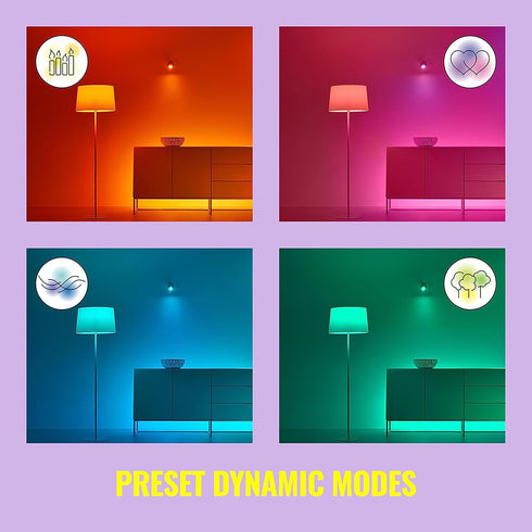 WiZ Color ST19 Color Filament LED Smart Bulb - Pack of 1-300 Lumen - E26 Indoor - Connects to Your Existing Wi-Fi - Control with Voice or App + Ac...