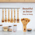 Harry Gifts for Women Kitchen Accessories Wooden Spoons for Cooking Utensils Set 7pcs Magic Wizard Spoon for Wedding&Housewarming-Wooden Spatula f...