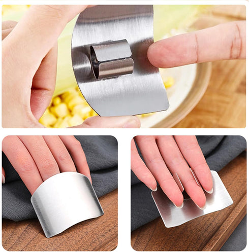 8 Pcs Kitchen Finger Guards Chopping Onion holder Slicer,Adjustable Finger Nail Protector,Safe Knife Cutting Shield,finger guards for cutting Kitc...