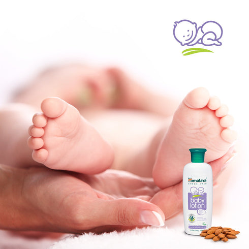Himalaya Baby Lotion with Olive Oil and Almond Oil, Free from Parabens, Mineral Oil & Lanolin, Dermatologist Tested, 13.53 oz (400 ml)...