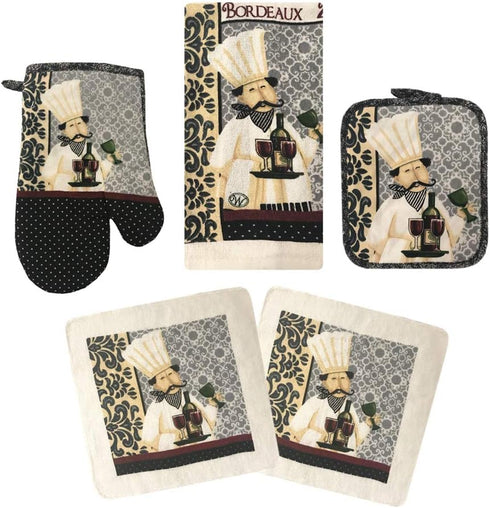 Oven Mitts and Pot Holders - Kitchen Towels and Dish Cloths Sets - Oven Mitts - Tea Towels - Dish Cloths Set