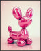 Posterizer 1 pcs-shiny metallic balloon animal-dog-pink cute art 5-Kids Room Art-Art for Animal Lovers-Decor for nursery toddlers kids room- unfra...
