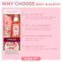 Body & Earth Body Mist Gift Set - Spa Gifts for Women, Perfume, Body Lotion, and Body Scrub in a Rose Water Box- Perfect Birthday Gifts for Mom Gi...