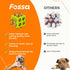 Fossa Dog Enrichment Puzzle Toy, Interactive Snuffle Ball for Dogs Encourage Stimulation Food Foraging Skill, Resistant Rope to Hide Treat for Agg...