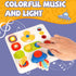 Montessori Busy Board for Toddler Baby Sensory Board with Music and Light,Activity Board for Fine Motor Skills,Baby Busy Board Travel Sensory Toy,...