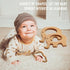 12-Pcs Baby Teether Toys,Wooden Teethers for Babies - Wooden Animal Toys, Teething Rings, Toddler Chew Toys?Baby Teething Rings and Wooden Teether...