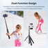 SYNCWIRE 53.5" Phone Tripod, Selfie Stick Tripod with Bluetooth Remote, All-in-One Aluminum Phone Tripod Stand for 4”-7” iPhone and Android Smartp...