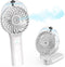 COMLIFE Portable Handheld Misting Fan, 3000mAh Rechargeable Battery Operated Spray Water Mist Fan, Foldable Mini Personal Fan for Travel, Makeup, ...
