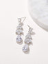 SWEETV Teardrop Wedding Bridal Earrings for Brides, Bridesmaids, Crystal Cubic Zirconia Dangle Drop Earrings for Women Prom Gifts...