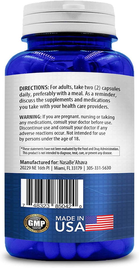 NASA Beahava 100% Pure Resveratrol - 1000mg Per Serving Max Strength (180 Capsules) Antioxidant Supplement Extract, Natural Trans-Resveratrol Pill...
