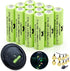 Ni-MH AA Rechargeable Batteries, Double A High Capacity 1.2V Pre-Charged for Garden Landscaping Outdoor Solar Lights, String Lights, Pathway Light...