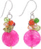 NOVICA Artisan Handmade Cluster Earrings Gemstone Beaded Dangle .925 Sterling Silver Thailand Birthstone 'Thai Joy'...