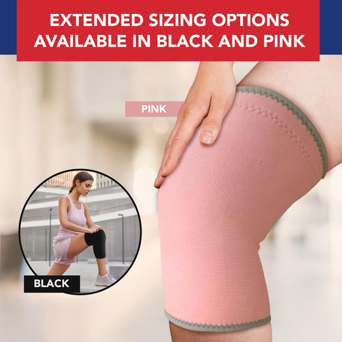 Doctor Developed Knee Brace/Knee Support/Knee Compression Sleeve & Handbook - Relief For Arthritis, Tendonitis, Injury (Pink, S)...