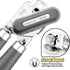 Can Opener, No-Trouble-Lid-Lift Manual Handheld Can Opener with Magnet, Smooth Edge Safe Cut for Beer/Tin/Bottle, Big Turning Knob Anti-Slip Handl...