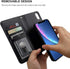 Bocasal for iPhone Xr Wallet Case with Card Holder PU Leather Magnetic Detachable Kickstand Shockproof Wrist Strap Removable Flip Cover for iPhone...
