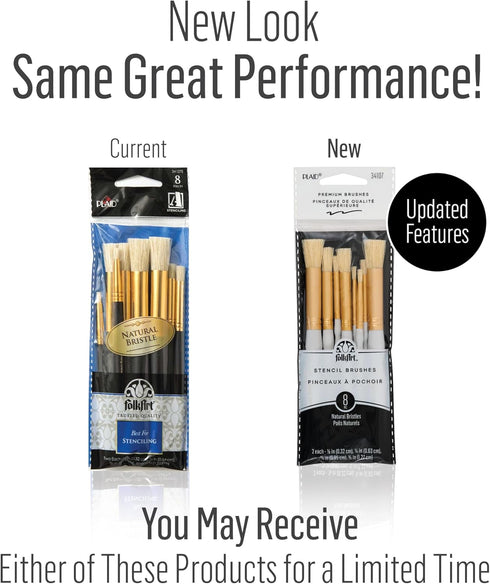 Plaid Stencil Brush Set, (8-Piece), 0289956...