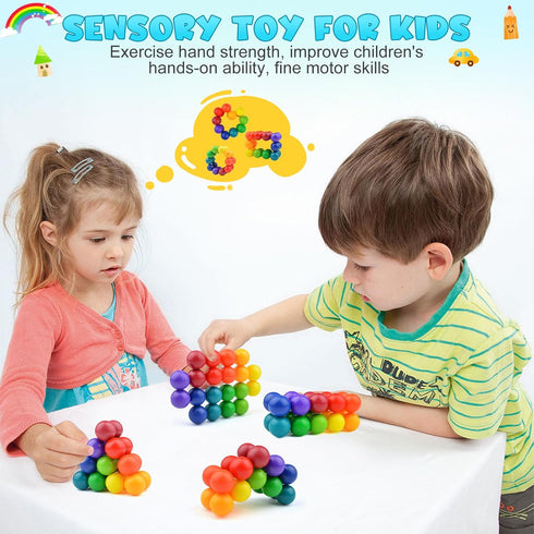 2PCS Autism Sensory Toys for Autistic Children , Sensory Fidget Toys for Adults Kids, Autism Toys for Toddlers 3-4, Travel Toys Gifts for Kids Age...
