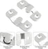 10 Sets Flush Mount Bracket with Screws, Heavy Duty Picture Hangers, Stainless Steel Z Clip Bracket Picture Wall Mount Hardware for Wall Hanging L...
