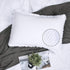 YINFUNG Quilted Pillow Sham White Standard Set of 2 Muslin Cotton Tassel Fringe Pillowcases Matelasse Boho Decorative Textured Gauze Moroccan Thin...