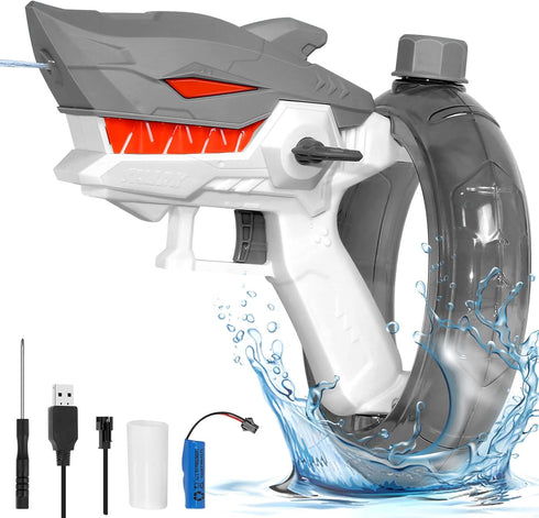 Electric Water Guns for Kids Ages 4-8: Powerful Electric Water Gun Automatic Squirt Gun Large Capacity Water Gun Long Range Water Gun Summer Outdo...