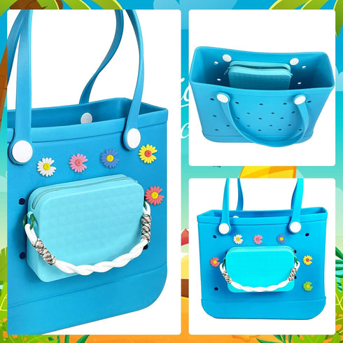 Silicone Phone Holder for Bogg Bag, Insert Pouch Wallet Charm for Bogg Bags Accessories Compatible with All Bogg Bags?Phone Holder Attachment for ...