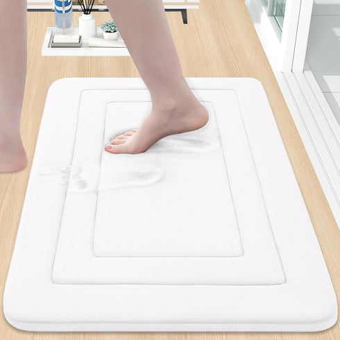 Arotive Memory Foam Bathroom Rug Mat 30x20, Ultra Soft and Absorbent Bath Mat, Machine Wash Dry, Comfortable Bath Rug Carpet for Bathroom Floor, T...