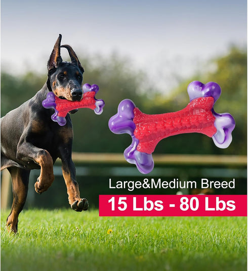 Tough Dog Toys, Dog Toys for Aggressive Chewers Large Breed, Aggressive Chew Toys for Large Dogs, Dog Bone Chew Toy Nylon Dog Toys for Large Dogs ...
