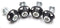 uxcell 4Pcs Black Aluminum Alloy Decorative License Plate Bolt Screw for Car Motorcycle...