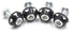 uxcell 4Pcs Black Aluminum Alloy Decorative License Plate Bolt Screw for Car Motorcycle...