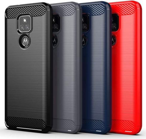 Osophter for Moto G Play 2021 Case with 2pcs Screen Protector Shock-Absorption Flexible TPU Rubber Protective Cell Phone Cover for Motorola G Play...