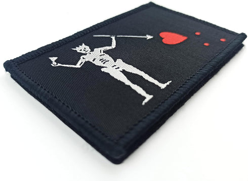 JBCD 2 Pack Blackbeard Flag Patch Pirate Edward Teach Flags Tactical Patch Pride Flag Patch for Clothes Hat Patch Team Military Patch...