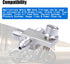 Stainless Steel AN3-3AN Male Brake Hose End Tee Block with screw 1/4-20 unf Titanium Color...