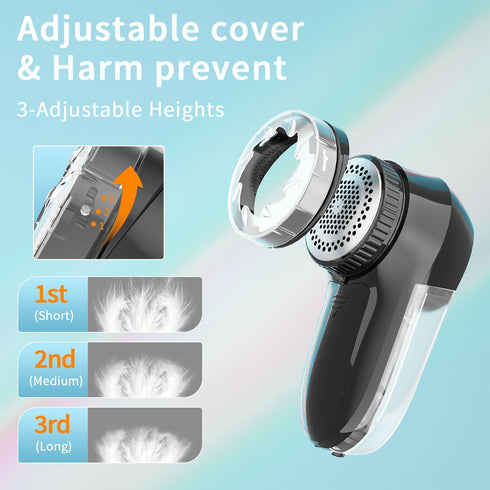 Fabric Lint Shaver - Fuzz Remover, AC120V Electric Sweater Shaver (Battery Operated), Efficiently Faster by 80% - Clothes Fuzz,Lint Balls,Pills,Bo...