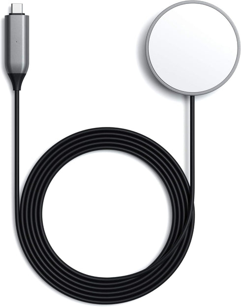 Satechi USB C Magnetic Wireless Charging Cable (Magnetic Wireless Charger) - Compatible with iPhone 16 Pro Max/16 Pro/16/16 Plus, iPhone 15 Pro Ma...