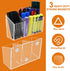 Pencil Holder for Desk, Magnetic Pen Holder for Refrigerator, Acrylic Marker Holder for Whiteboard, Locker Organizer, Remote Control Organizer, Wh...