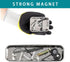 3 Pieces Magnetic Trays Set Stainless Steel Magnet Tool Tray Parts Holder for Screws, Sockets, Bolts, Pins, Mechanic's and Automotive...