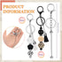 20 Pcs Beadable Keychain Bars Metal Beaded Blank Keychains Charms DIY Keychain Supplies Bulk for DIY Pendant Jewelry...