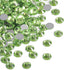 Beadsland 1440pcs Flat Back Crystal Rhinestones Round Gems for Nail Art and Craft Glue Fix,Light Green,SS16,3.8-4.0mm...