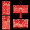 4 Pieces Silk Red Envelope Chinese Red Pocket Lucky Money Hong Bao Card Envelope for Spring Festival Wedding New Year Birthday, 4 Styles with Chin...