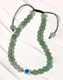 Simple Adjustable Green Aventurine Beaded Anklet Protection Amulet Ankle Bracelets for Women Wealth and Prosperity Handmade Evil Eye Jewelry Boho ...