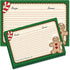 Current Gingerbread Man Recipe Cards - 4x6 Inches, Single Sided Blank Cardstock for Family Thanksgiving, Cookie, & Baking Recipes, Cute Bridal Sho...