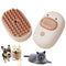 Cat Steam Brush, 3 In1 Steam Cat Brush, Spritz Defur Comb for Cats,Cat Steam Brush for Shedding,Steamy Cat Brush, Cloud Care Cat Brush for Cat,Dog...