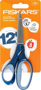 Fiskars 7" SoftGrip Left-Handed Student Glitter Scissors for Kids 12+ - Left-Handed Scissors for School or Crafting - Back to School Supplies - Bl...