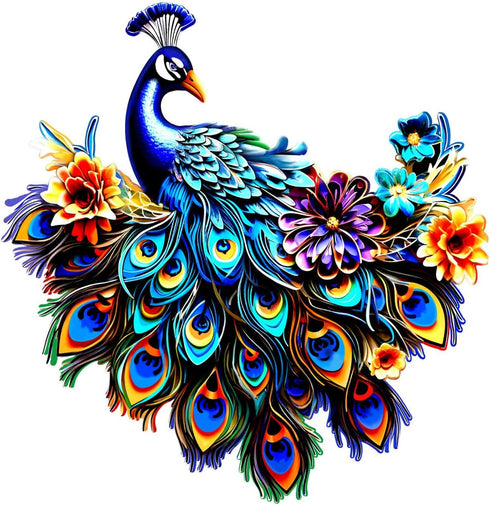 ikasus Metal Peacock Bird Wall Art Bird Wall Decor Outdoor Wall art Suitable for Outdoor Garden Fence Outdoor Crafts Iron Wall Decorations, Blue...